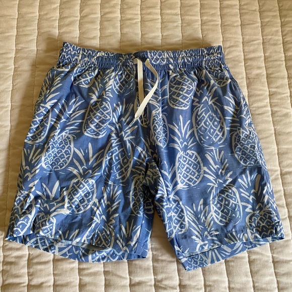 Chubbies Blue Pineapple Swim Trunks - Picture 1 of 5
